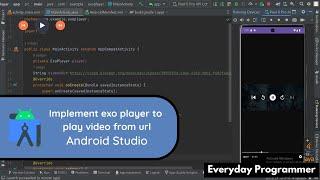 How to implement ExoPlayer to play video from URL in Android Studio