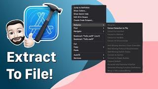 Xcode 16: How to Easily Extract Code to a New File