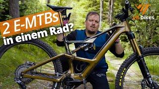 Orbea Rise 2025  Ein E-Mtb, zwei Motoren & zwei unterschiedliche Geometrien? Das geht!