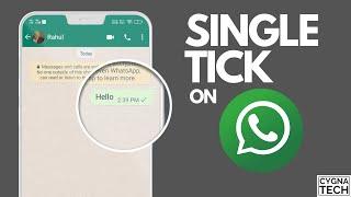 How To Show One Tick On WhatsApp | WhatsApp Single Tick Only | 100% Working Trick