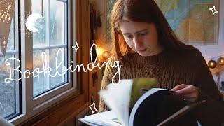 Cosy bookbinding in winter solstice   little chat and indie music