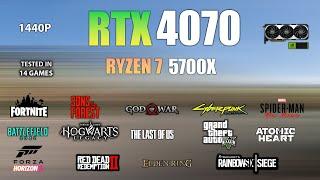 RTX 4070 + Ryzen 7 5700X : Test in 14 Games - RTX 4070 Gaming