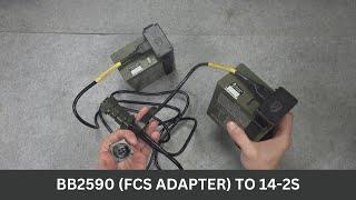 Universal power system cable (12/24V) between two BB-2590 FCS-X4  XT60 and Amphenol 14-2S