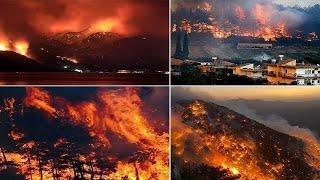 Antalya burn, huge Fire IN TURKEY Wildfires spread all over Turkey burning everything AUGUST 1 2021