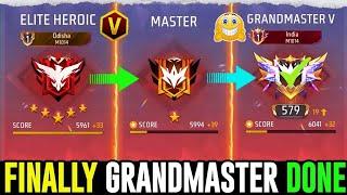 HEROIC TO GRANDMASTER DONE  6000+ SCORE HARD LOBBY GAMEPLAY - GARENA FREE FIRE