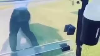 Guy tees then gets run over