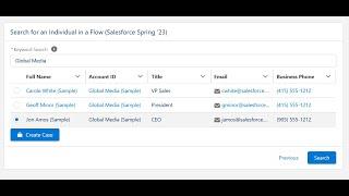 Search for an Individual in a Flow Salesforce Spring '23 (Video Tutorial)