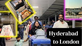 Hyderabad to London Flight Journey 4K || Etihad Airways | No Covid Test | Travel VLOG #flighttravel