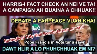 Harris-i Campaign naah buaina achhuak! Springfield ah Hall Bomb darh antum! Pope in Vote tur a puang