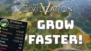 Civilization 5 Tutorial - Citizen, Specialist and City Management Guide || How to Grow Cities Faster