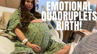 EMOTIONAL QUADRUPLETS BIRTH VLOG! (Edited) | LARGE FAMILY WITH QUADRUPLETS | TFYV #15