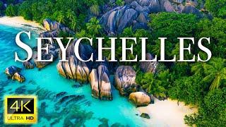 FLYING OVER SEYCHELLES (4K Video UHD) - Relaxing Music With Beautiful Nature Video For Relaxation