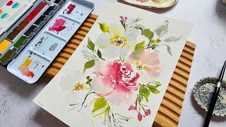 Painting Watercolor Florals Using Agallo Watercolor Botanical