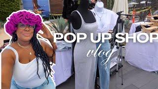 POP UP SHOP VLOG || shopping for new inventory + prep with me + booth set up + more