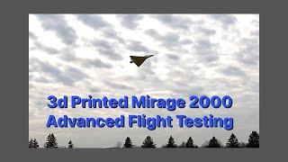 High alpha and acrobatic testing the Mirage 2000 3d printed Jet