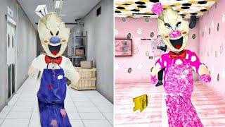 Ice Scream 4 Vs Ice Scream 4 Barbie Mod