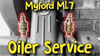 Myford ML7 - Headstock Bearings Oiler Strip Clean and Service