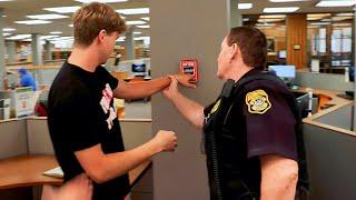 Pulling Fire Alarm Prank