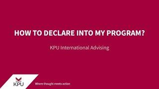 Program Declaration (General): How to Declare Into My Program?