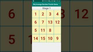 Brij Arrange Number Puzzle Game