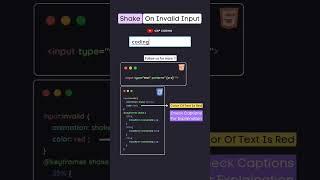 Invalid input Validation in html #shorts