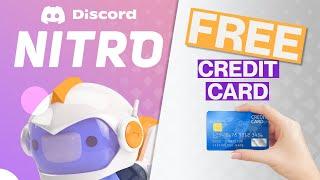 How To Get a FREE Credit Card For Discord Nitro 2023 [Step by Step]