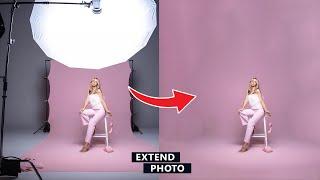 How to extend backdrop background in Adobe Photoshop