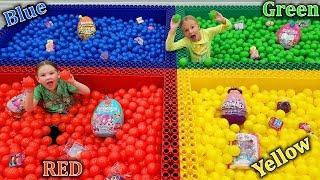Giant Lego Ball Pit Toy Scavenger Hunt In Your Color!