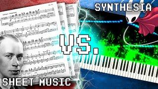 Sheet Music VS. Synthesia [10 Minute Challenge]