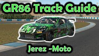 iRacing Track Guide Circuito de Jerez - Moto | GR Cup Fixed Toyota GR86 | W3 S3 2023 | 1:56.602