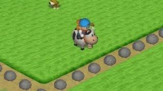 Harvestmoon : Back to Nature - RIDING A COW!