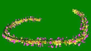 ANIMATED FLOWER HEART FREE GREEN SCREEN VIDEO