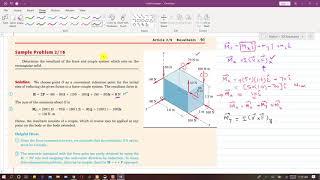 STATICS | Sample Problem: 2/16 | Topic 2/9 Resultants | 6th Edition