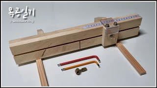 mini precision cross-cut sled jig for table saws [woodworking]