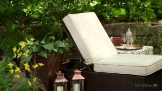 Belham Living Marcella Wide Wicker Lounge Chair - Product Review Video