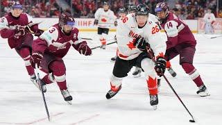 Highlights from Canada vs. Latvia at the 2025 IIHF World Junior Championship