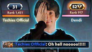 Techies Official vs Dendi!! When DOTA 2 LEGEND is on the enemy team DOTA 2 LEGEND️