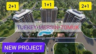 Turkey, Mersin, Erdemli, Tomuk 1+1, 2+1, 200 m from the Mediterranean Sea from 73 000 €, installment