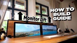 DIY Desk with dual motorized Monitor Lift - How to Build Guide | Tips, Tricks & More