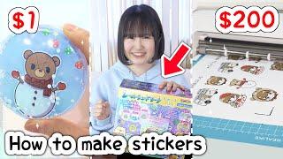 How I Make STICKERS and WASHI TAPES!! with cricut joy xtra!!