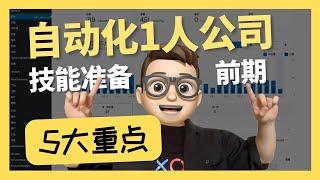 5大必须掌握技能 - 教你建立1人创业公司｜年入百萬｜网络如何赚钱｜網絡賺錢｜網絡｜Canva | 剪映 ｜YouTube 如何赚钱｜wordpress | mailchimp｜ Youtube 賺錢