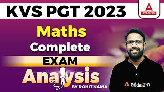 KVS PGT Maths | KVS PGT Maths Analysis | KVS PGT Maths Review | KVS PGT Exam Analysis