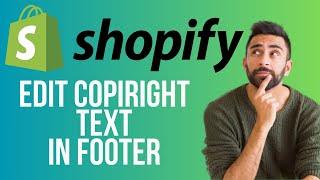 How to Edit Copyright Text in Shopify Dawn Theme Footer | Remove Copyright Text in Shopify (2025)