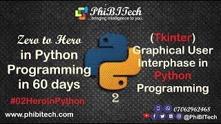 Complete Graphical User interface (tkinter) with python tutorial (The Grid Geometry Method)