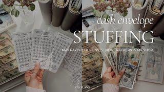 Cash Envelope Stuffing | $575 | New Trackers In My Shop! | May Paycheck #1