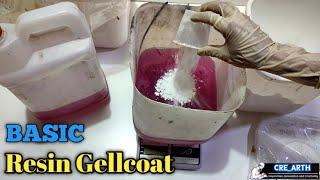The basic resin gellcoat making