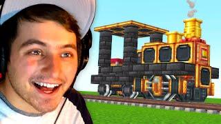 I Built a Working Train in Minecraft!