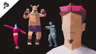 Auto-rigging and Animating lowpoly characters with Mixamo (Low Poly Ultimate Pack - Unity)