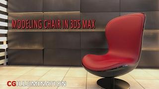 3D Max Modeling Chair speed Overview : Edit Poly, Smoothing Groups