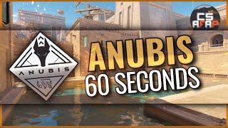 ANUBIS in 60 seconds (T-side smokes as fast as possible) | CS2 afap